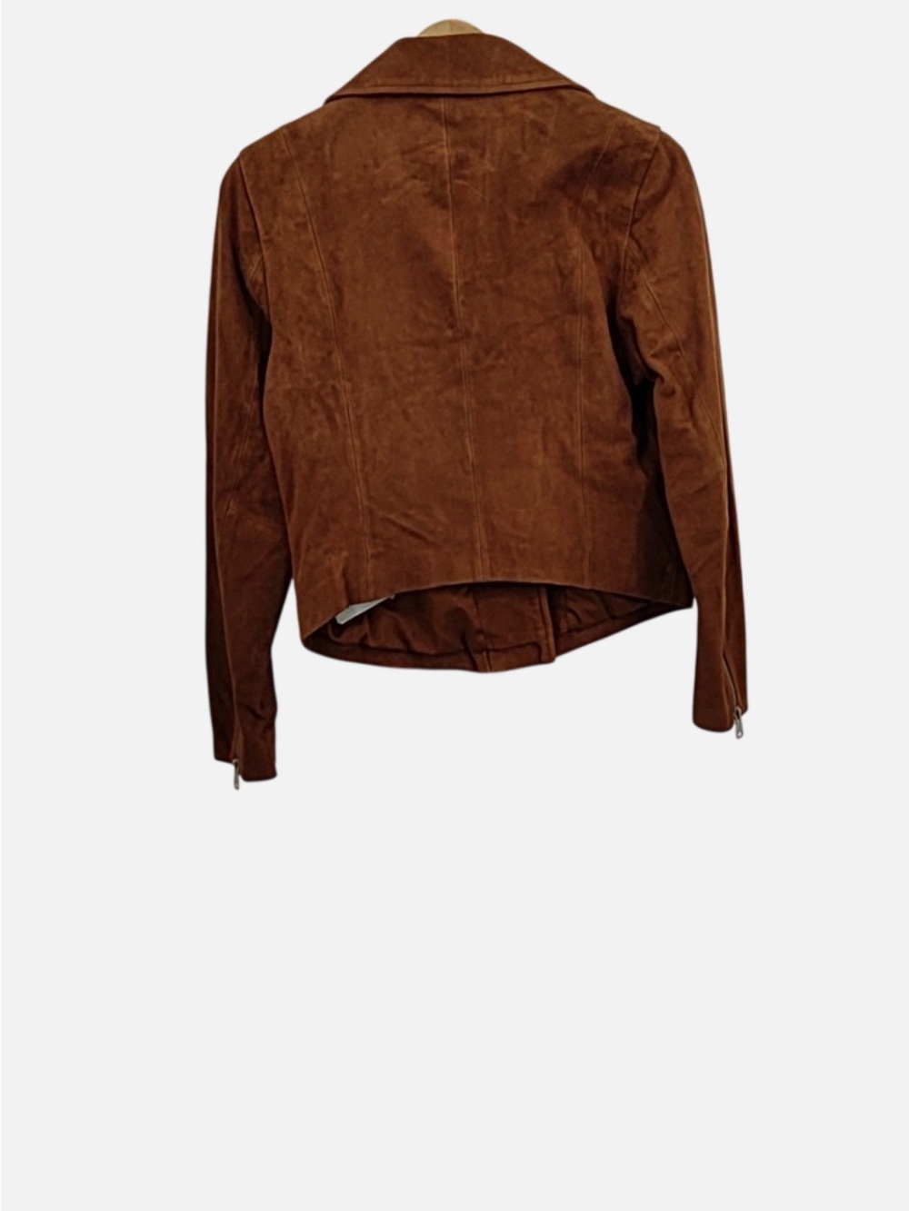 Quince Brown Suede Moto Jacket - Picture 8 of 8